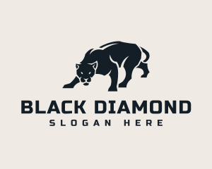 Fierce Black Panther logo design