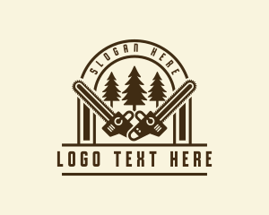 Chainsaw Tree Logger logo