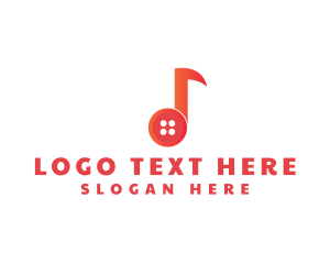 Musical Note Button logo