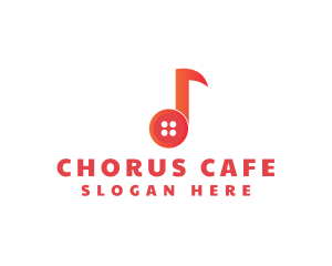 Musical Note Button logo