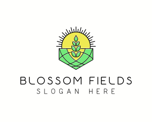 Farm Field Agriculture logo design