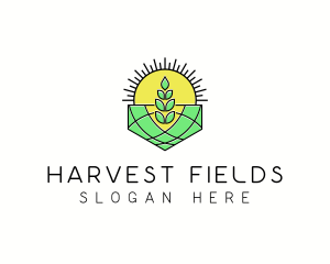 Farm Field Agriculture logo design