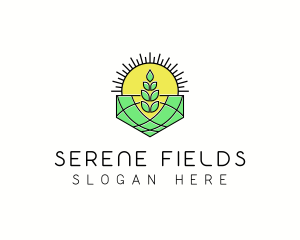 Farm Field Agriculture logo design