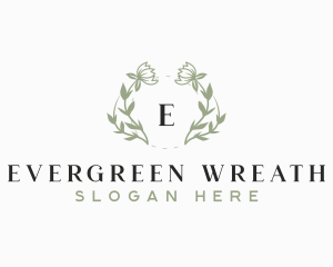 Flower Bloom Wreath logo design