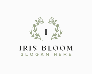 Flower Bloom Wreath logo design