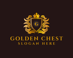 Premium Crown Crest logo design