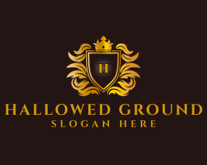 Premium Crown Crest logo design