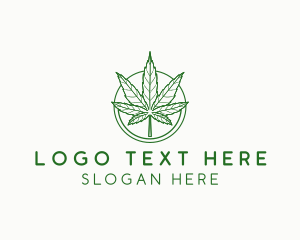 Marijuana Cannabis Leaf logo