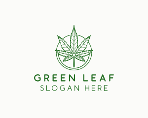 Marijuana Cannabis Leaf logo