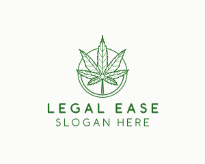 Marijuana Cannabis Leaf logo