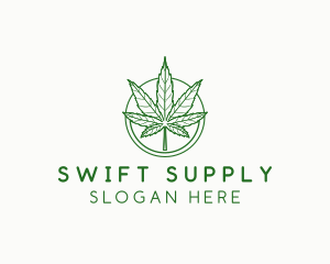 Marijuana Cannabis Leaf logo