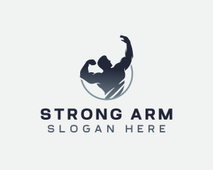 Strong Muscle Athlete logo design