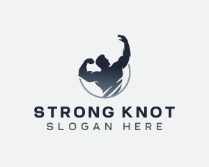 Strong Muscle Athlete logo design