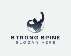 Strong Muscle Athlete logo design