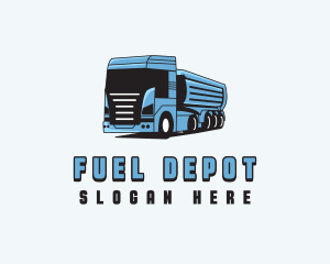 Fuel Truck Transportation logo design