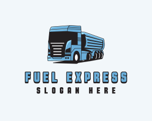 Fuel Truck Transportation logo design