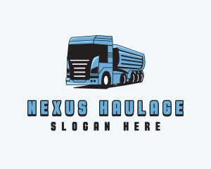 Fuel Truck Transportation logo design