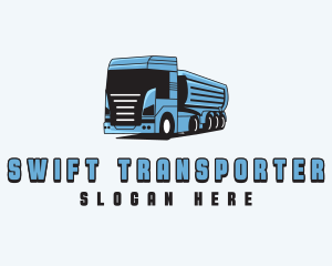 Fuel Truck Transportation logo design