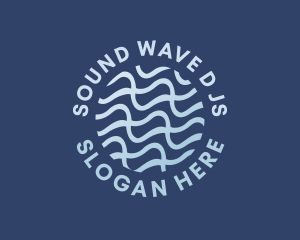 Water Biotech Waves logo design