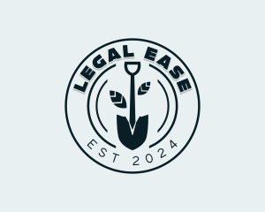 Leaf Shovel Landscaper Logo