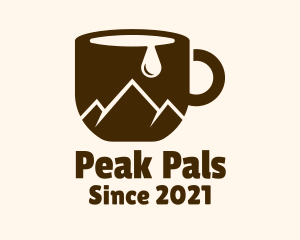 Cup Mountain Peak logo design