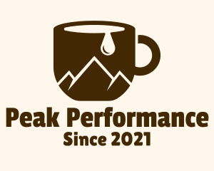 Cup Mountain Peak logo design