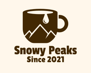 Cup Mountain Peak logo design