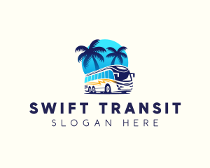 Tour Bus Transportation logo design