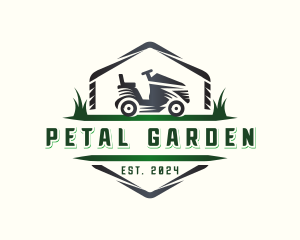 Grass Mower Landscaping logo design