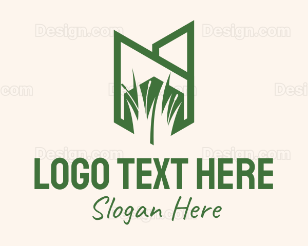 Green Wild Grass Logo