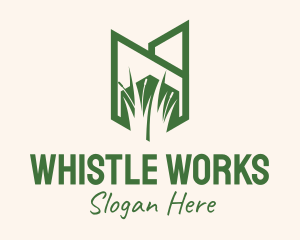 Green Wild Grass logo design