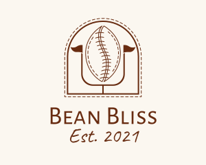 Coffee Bean Football logo design