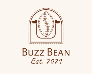 Coffee Bean Football logo design