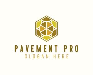 Hexagon Floor Pavement logo design