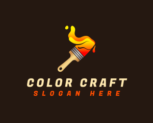 Paintbrush Paint Splash logo