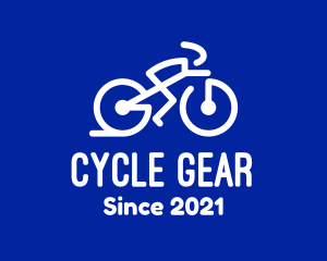 Simple Cyclist Athlete logo