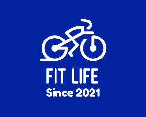 Simple Cyclist Athlete logo