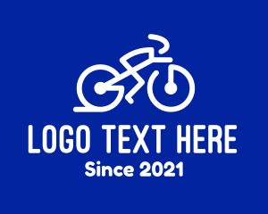 Cycling - Simple Cyclist Athlete logo design
