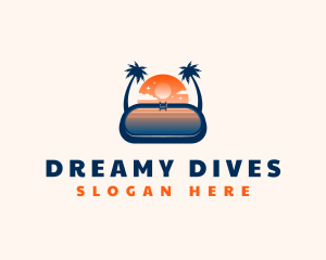 Swimming Pool Tropical logo