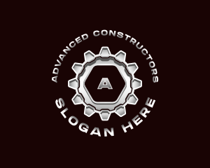 Industrial Steel Cogwheel logo design