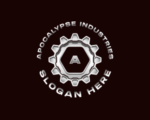 Industrial Steel Cogwheel logo design