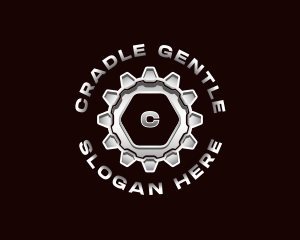 Industrial Steel Cogwheel logo design