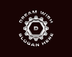 Industrial Steel Cogwheel logo design