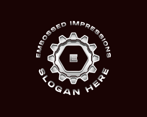 Industrial Steel Cogwheel logo design