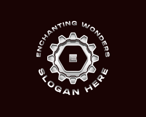 Industrial Steel Cogwheel logo design