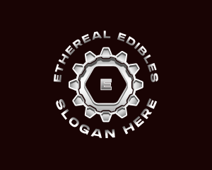 Industrial Steel Cogwheel logo design