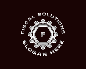 Industrial Steel Cogwheel logo design