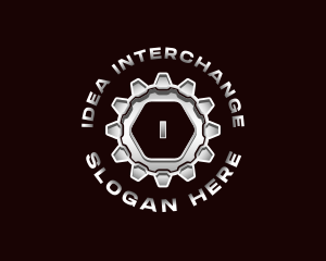 Industrial Steel Cogwheel logo design