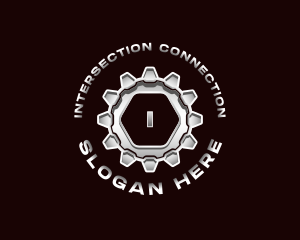 Industrial Steel Cogwheel logo design