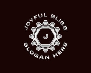 Industrial Steel Cogwheel logo design